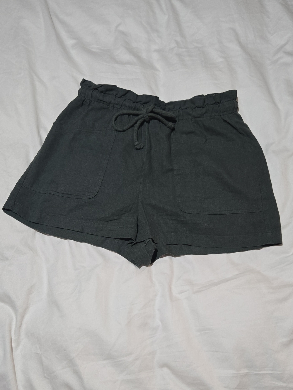 Universal Threads Green Elastic Waist Drawstring Shorts
